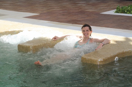 Hydro therapy pool at spa